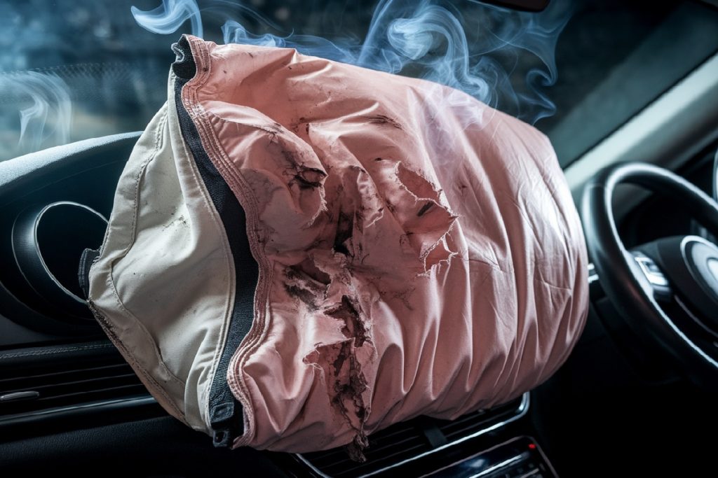 airbag Takata vu dans Envoyé Spécial
