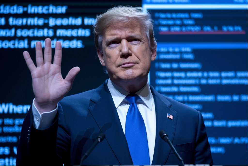 Donald Trump annonçant le retrait des États-Unis de l'OMS (Organisation Mondiale de la Santé)